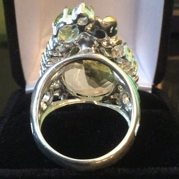 Sensational Genuine Lemon Quartz with Peridot, Topaz & Russian Chrome Diopside - Picture 9 of 12